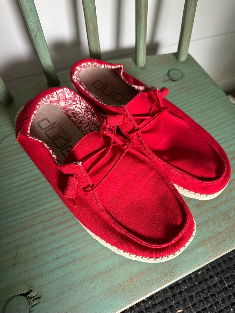 Hey Dude Wendy Red Slip-on Shoes - Picture 3 of 4